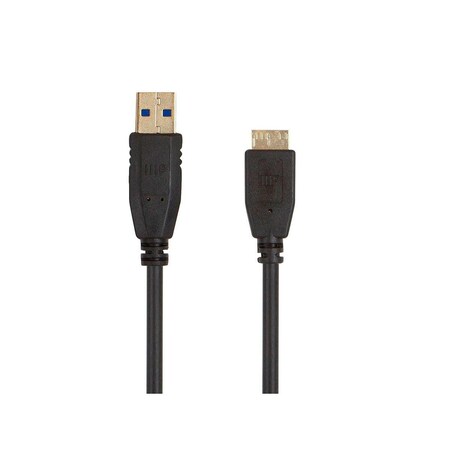 Monoprice Select USB 3.0 Type-A to Micro Type-B Cable_ 1.5ft_ Black 38605